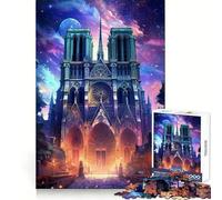 Puzzle Difficile de 1000 pièces représentant la cathédrale Notre-Dame de Paris,idéal pour Adultes Développez Votre mémoire,détendez-Vous et offrez-Vous Un Moment de Plaisir Bords Nets Idée Cadeau