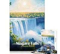 Puzzle Difficile de 1000 pièces représentant Les Chutes du Niagara,idéal pour Adultes Développez Votre mémoire,détendez-Vous et offrez-Vous Un Moment de Plaisir Bords Nets Cadeau de Noël (38x52cm)
