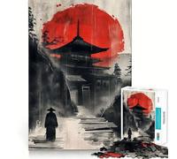 Puzzle Difficile de 1000 pièces représentant Un Ancien Temple Japonais, idéal pour Adultes Stimule la mémoire, Jeu apaisant, découpe de qualité supérieure, Cadeau Parfait (50x75cm)