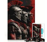 Puzzle Difficile de 1000 pièces représentant Un Guerrier Spartiate, idéal pour Adultes Jeu Intelligent et Amusant, découpe précise, Cadeau Artistique 38x26cm