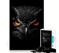 Puzzle Difficile de 1000 pièces représentant Un Hibou en Gros Plan, idéal pour Adultes Un Puzzle Stimulant la mémoire, Facile à Assembler et Un Cadeau Artistique (38x52cm)
