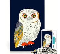 Puzzle Difficile de 1000 pièces représentant Un Hibou, idéal pour Adultes Un Puzzle Stimulant la mémoire, Facile à Assembler et Un Cadeau Artistique (50x75cm)