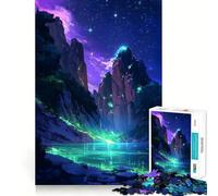Puzzle Difficile de 1000 pièces représentant Un lac de Montagne Mystique et Lumineux idéal pour Adultes Jeu de logique Solide Parfait pour Partager Un Moment Convivial Bords Nets