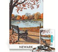 Puzzle Difficile de 1000 pièces représentant Un Paysage d'automne à Newark Park, idéal pour Les Adultes Développez Votre logique, amusez-Vous et créez Un Cadeau créatif et Amusant (38x26cm)