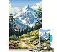 Puzzle Difficile de 1000 pièces représentant Un Paysage de Chemin de Montagne pour Adultes (38x26cm) Un Jouet paisible et Amusant, Une œuvre d'art aux découpes nettes (38x26cm)