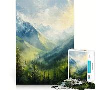 Puzzle Difficile de 1000 pièces représentant Un Paysage de Montagne, idéal pour Adultes Jeu Intelligent, à réaliser chez soi Cadeau Festif idéal (38x26cm)