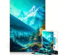 Puzzle Difficile de 1000 pièces représentant Un Paysage de Montagne, idéal pour Adultes Un Puzzle de mémoire Facile à Assembler, Un Cadeau Artistique et Relaxant (38x26cm)