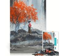Puzzle Difficile de 1000 pièces représentant Un Paysage de samouraï pour Adultes (50x75cm), Un Jeu intellectuel Stimulant et de qualité, Un Cadeau Exquis pour Passer Un Moment agréable