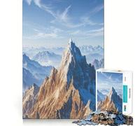 Puzzle Difficile de 1000 pièces représentant Un Paysage de Sommets enneigés, idéal pour Adultes Jeu de logique Pure, activité Domicile, découpe Nette, Joli Cadeau (38x52cm)