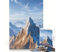 Puzzle Difficile de 1000 pièces représentant Un Paysage de Sommets enneigés, idéal pour Adultes Jeu de logique Pure, activité Domicile, découpe Nette, Joli Cadeau (38x52cm)