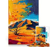 Puzzle Difficile de 1000 pièces représentant Un Paysage du désert du Namib, idéal pour Les Adultes Jeu de logique Solide, Parfait pour Partager Un Moment Convivial Bords Nets (38x52cm)