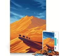 Puzzle Difficile de 1000 pièces représentant Un Paysage du désert du Sahara, idéal pour Adultes Jeu de logique Fine, Relaxant et Amusant, Bords Nets, Cadeau attentionné (50x75cm)