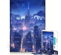 Puzzle Difficile de 1000 pièces représentant Un Paysage Nocturne pluvieux, idéal pour Adultes Jeu de logique et de Train, Ambiance paisible, découpe Lisse, Cadeau de qualité supérieure (38x26cm)