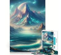 Puzzle Difficile de 1000 pièces représentant Un Paysage océanique et montagneux, idéal pour Adultes Montage Facile et Amusant Cadeau Artistique (38x26cm)