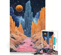 Puzzle Difficile de 1000 pièces représentant Un Paysage surréaliste de Canyon Extraterrestre destiné aux Adultes Renforce la mémoire soulage Le Stress et Offre des Bords de qualité supérieure Pièce