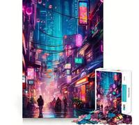 Puzzle Difficile de 1000 pièces représentant Un Paysage Urbain Nocturne, idéal pour Les Adultes Développez Votre logique, jouez Ensemble et créez Un Cadeau créatif et Amusant (50x75cm)