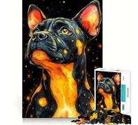 Puzzle Difficile de 1000 pièces représentant Un Pitbull dans l'espace, idéal pour Les Adultes Jeu de logique et d'adresse pour Passer du Temps en Famille Découpe précise Pièce de Collection (38x52cm)