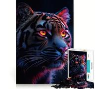 Puzzle Difficile de 1000 pièces représentant Un Tigre aux Yeux Brillants, idéal pour Adultes 38x52cm