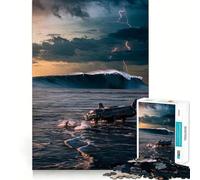 Puzzle Difficile de 1000 pièces représentant Un Vaisseau Spatial amerrissant, idéal pour Adultes 38x26cm