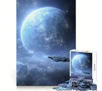 Puzzle Difficile de 1000 pièces représentant Un Vaisseau Spatial explorant Pandora, idéal pour Adultes 50x75cm