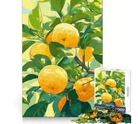 Puzzle Difficile de 1000 pièces représentant Une Branche d'oranger avec des Fruits mûrs, idéal pour Adultes Jeu Intelligent à Faire à la Maison Cadeau Festif idéal (38x52cm)
