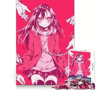 Puzzle difficile de 1000 pièces représentant une fille d'anime enchaînée idéal pour adultes Un cadeau original et stimulant pour améliorer votre mémoire et passer un agréable moment Bords nets 50x75cm