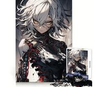 Puzzle Difficile de 1000 pièces représentant Une Fille Robot Soldat d'anime, idéal pour Adultes Jeu de logique Pure, activité Domicile, découpe Nette, Joli Cadeau (38x52cm)