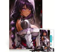 Puzzle Difficile de 1000 pièces représentant Une samouraï aux Cheveux Violets (50x75cm), idéal pour Adultes Jeu de logique Solide, Simple et Amusant, avec découpe de précision Cadeau de Noël Parfait