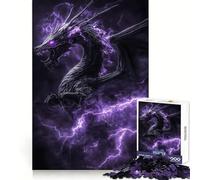 Puzzle Difficile Dragon Éclair Violet pour Adultes, 1000 pièces, Jeu de logique Solide, Simple et Amusant, découpe de précision, Cadeau de Noël (50x75cm)