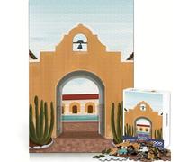 Puzzle Difficile du Nouveau-Mexique pour Adultes,1000 pièces,pour développer sa mémoire,se détendre et Passer Un Moment agréable Bords Nets Idée Cadeau de Noël (38x26cm)
