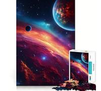 Puzzle Difficile Espace Profond Violet pour Adultes, 1000 pièces, Jeu Intelligent, à Assembler soi-même, Cadeau Festif (38x52cm)