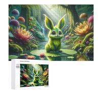 Puzzle Difficile Fantasy Forest with Cute Bunny pour Adultes, 1000 PCS, comme Loisir Calme pour Les Adultes Passionnés, pour Les Soirées Cosy
