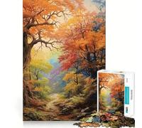 Puzzle Difficile Forêt enchantée Mystique pour Adultes, 1000 pièces, Jeu de logique Solide, Moments de Partage, Bords Nets, (50x75cm)