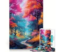 Puzzle Difficile Forêt enchantée Mystique pour Adultes, 1000 pièces, Jeu de logique Solide, Moments de Partage, Bords Nets, (50x75cm)