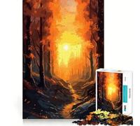 Puzzle Difficile Forêt enchantée Mystique pour Adultes, 1000 pièces, Jeu de logique Solide, Moments de Partage, Bords Nets, (38x52cm)