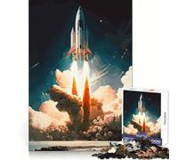 Puzzle Difficile Fusée vers la Galaxie pour Adultes, 1000 pièces, Jeu intellectuel, Moment de détente, découpe de qualité, Cadeau Exquis (38x52cm)