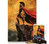 Puzzle Difficile Guerrier Spartiate sur Une Falaise pour Adultes, 1000 pièces, 50x75cm Un Cadeau spécial pour Les Amateurs de Sensations Fortes