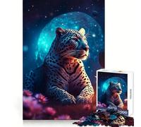 Puzzle Difficile Jaguar Blanc sur Mars pour Adultes, 1000 pièces, Concentration et détente, découpe Lisse, Cadeau d'hiver (38x52cm)