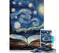 Puzzle Difficile La Nuit étoilée pour Adultes, 1000 pièces, pour stimuler la mémoire, apaiser et s'évader 50x75cm Cadeau spécial