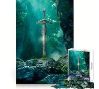 Puzzle Difficile La Quête d'Excalibur pour Adultes, 1000 pièces, Jeu de logique Pure, activité Domicile, découpe Nette, Joli Cadeau (50x75cm)