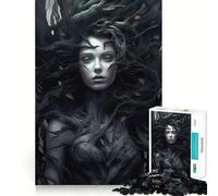 Puzzle Difficile La Reine des Ténèbres pour Adultes, 1000 pièces, Jeu Intelligent, à Assembler soi-même, Cadeau Festif (38x26cm)