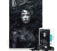Puzzle Difficile La Reine des Ténèbres pour Adultes, 1000 pièces, Jeu Intelligent, à Assembler soi-même, Cadeau Festif (50x75cm)