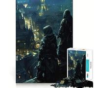 Puzzle Difficile La Veille de Nuit sur la Ville pour Adultes, 1000 pièces, Puzzle de mémoire Facile à Assembler, Cadeau Artistique (38x26cm)
