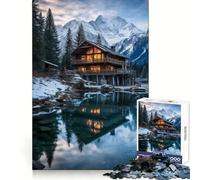 Puzzle Difficile Lac Alpin pour Adultes, 1000 pièces, pour améliorer la mémoire et Passer Un Bon Moment Bords Nets Cadeau spécial (38x26cm)