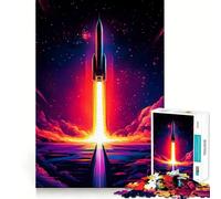 Puzzle Difficile Lancement de fusée dans l'espace pour Adultes, 1000 pièces, Jeu de logique et d'adresse, à Partager en Famille, pièce de Collection (50x75cm)