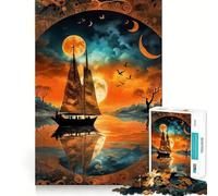 Puzzle Difficile Le Lac pour Adultes, 1000 pièces, renforce la mémoire, soulage Le Stress, Bords de qualité supérieure, pièce d'art 38x26cm