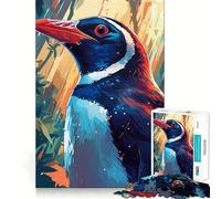 Puzzle Difficile Le Pingouin dans la Jungle pour Adultes, 1000 pièces, Jeu de logique Solide, Moments de Partage, Bords Nets, (38x52cm)
