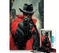 Puzzle Difficile Le Pistolero aux Yeux Rouges pour Adultes, 1000 pièces, Jeu de logique et d'adresse, à Partager en Famille, pièce de Collection (50x75cm)