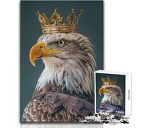 Puzzle Difficile Le Roi Aigle pour Adultes, 1000 pièces, Jeu éducatif Stimulant l'esprit, Cadeau Unique à Forte Valeur sentimentale, Dimensions:38x52cm
