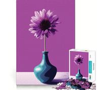 Puzzle Difficile Nature Morte, Fleurs et Vase, 1000 pièces, pour Adultes, Jouet Intelligent et Amusant, découpe précise, Cadeau Artistique 38x52cm
